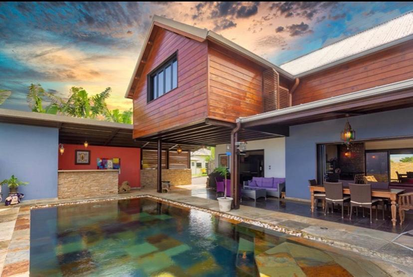 Chambre "Bleu Ocean" Villa Hermes 圣皮埃尔 外观 照片
