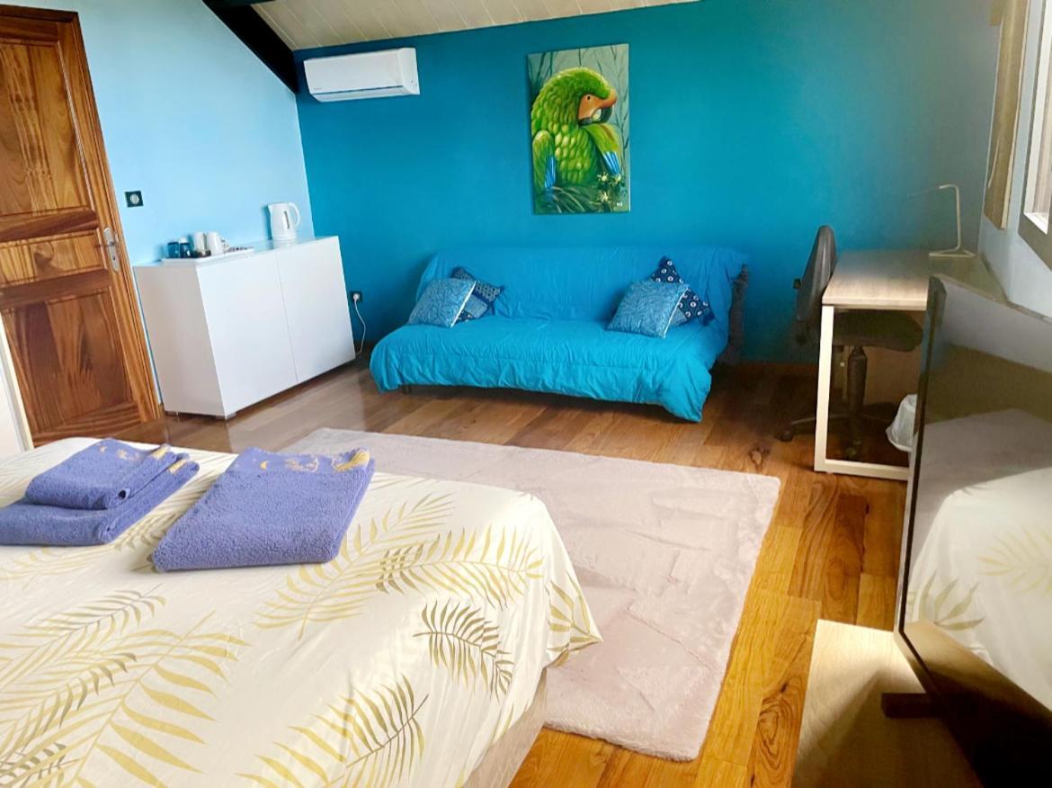 Chambre "Bleu Ocean" Villa Hermes 圣皮埃尔 外观 照片
