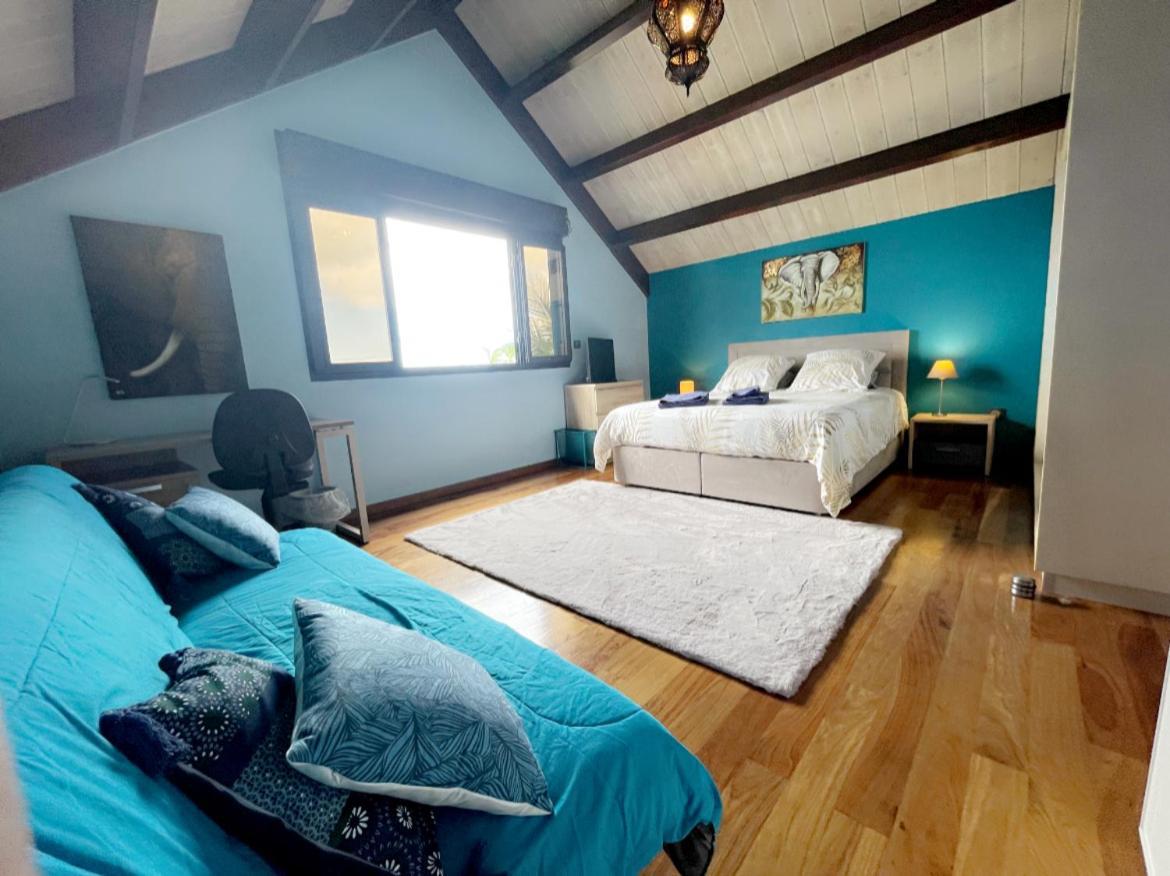 Chambre "Bleu Ocean" Villa Hermes 圣皮埃尔 外观 照片