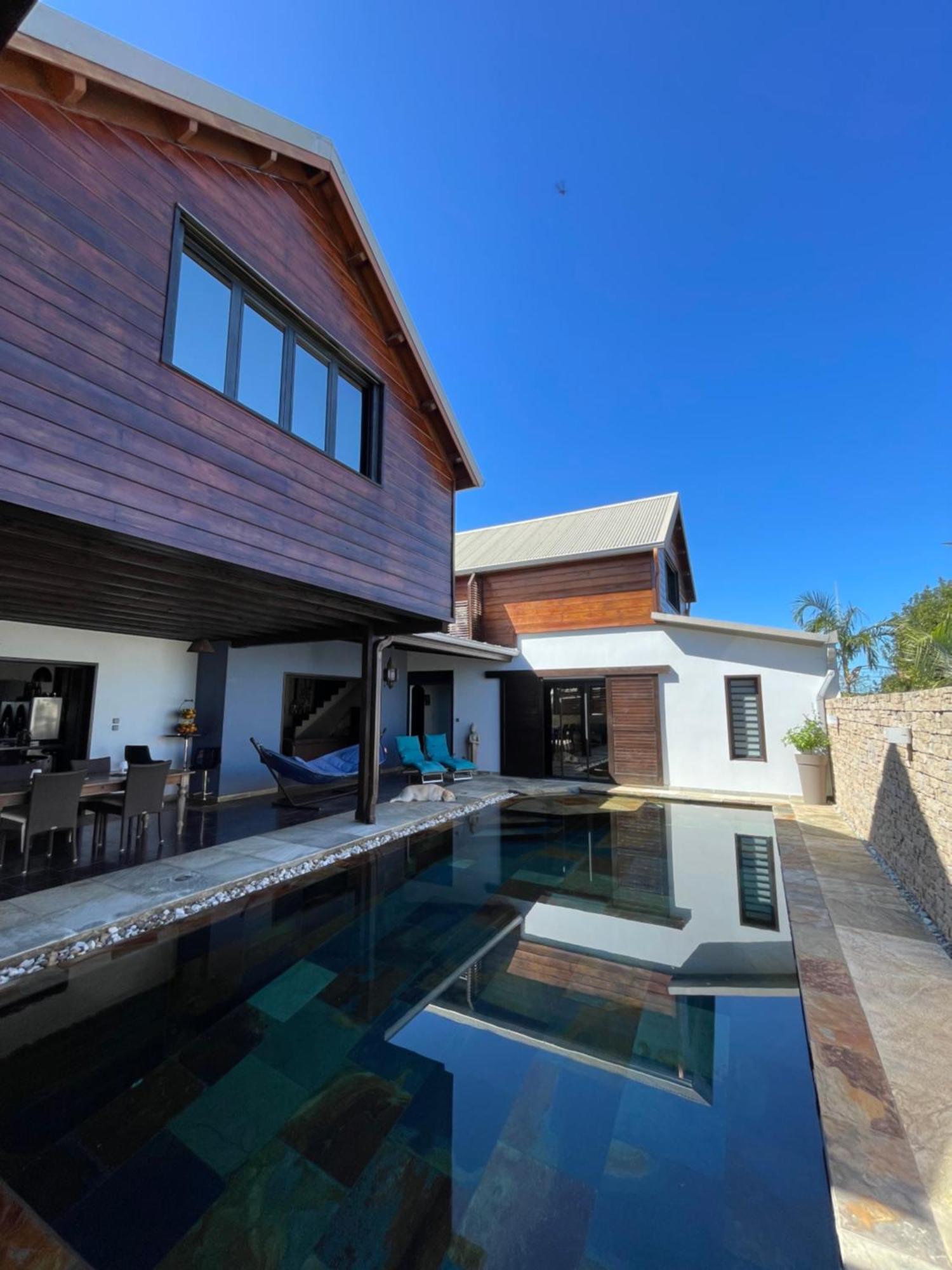 Chambre "Bleu Ocean" Villa Hermes 圣皮埃尔 外观 照片